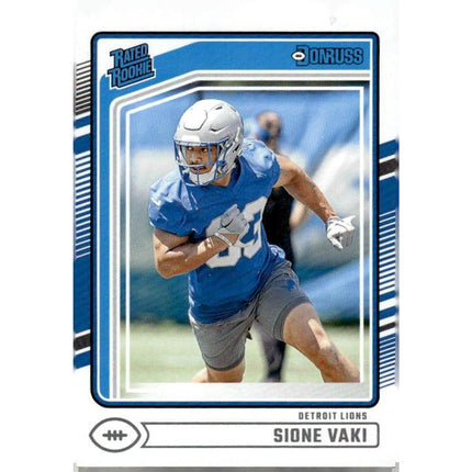 Sione Vaki 2024 Donruss #332 RC Detroit Lions