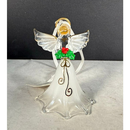 Glass Baron Handpainted Angel Ornament 22K Gold Original Box Holiday Collectible