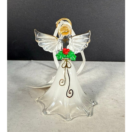 Glass Baron Handpainted Angel Ornament w/ 22k Gold Original Box Collectible
