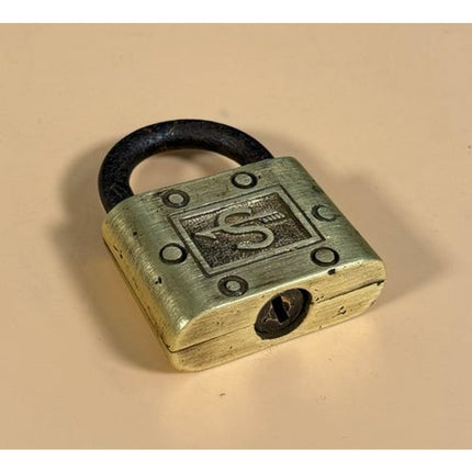 Slaymaker Lock Co Brass Padlock Antique Lock No Key 2.75 Inch
