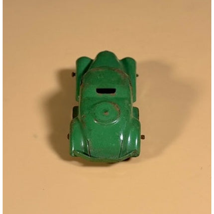 1930s Tin Toy Coupe with Wooden Wheels Antique Toy Car