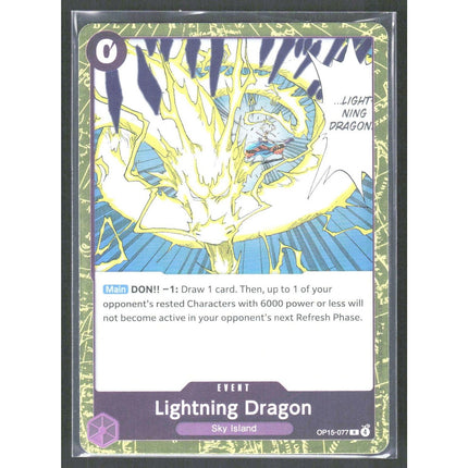 Lightning Dragon Adventure on Kami's Island #OP15-077 Rare