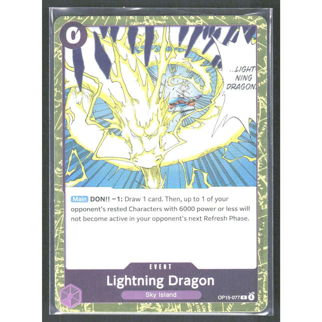 Lightning Dragon Adventure on Kami's Island #OP15-077 Rare