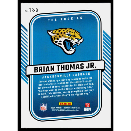 Brian Thomas Jr. 2024 Donruss The Rookies #TR-8 Jacksonville Jaguars