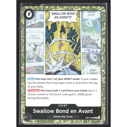 Swallow Bond en Avant Adventure on Kami's Island #OP15-096 Rare