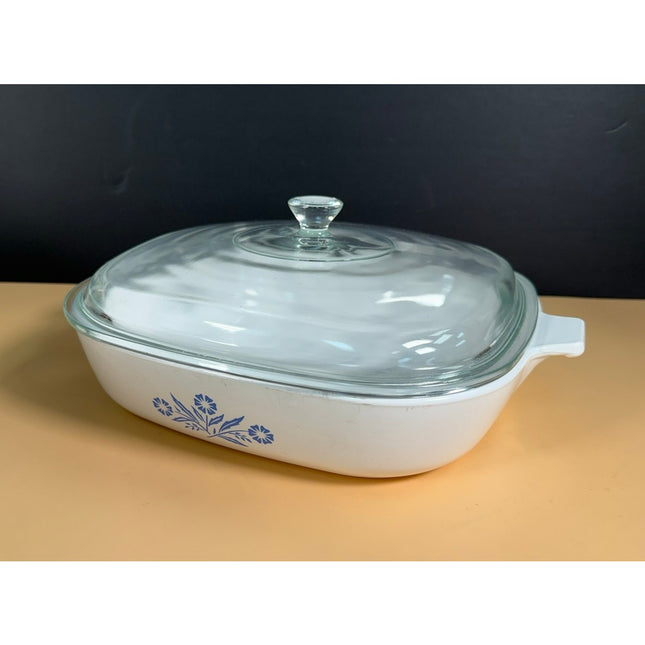 Vintage Corning Ware P-10-B Blue Cornflower 10" Casserole Baking Dish