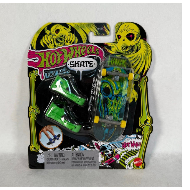 Super Rare Hot Wheels Tony Hawk Skate Shreddin’ Skeleton Trick Skateboard NIP
