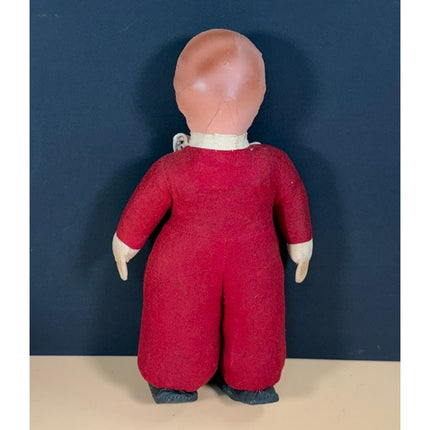 Vintage Unica Belgium Hassan Composition Doll 12" Tagged 1940s-1950s
