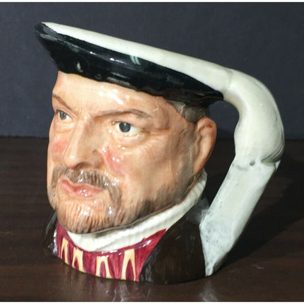 Royal Doulton Henry VIII Toby Jug #D6648 1975 Miniature Mug 2.75" Porcelain