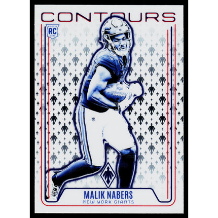 Malik Nabers 2024 Panini Phoenix Contours #CON-MNS New York Giants