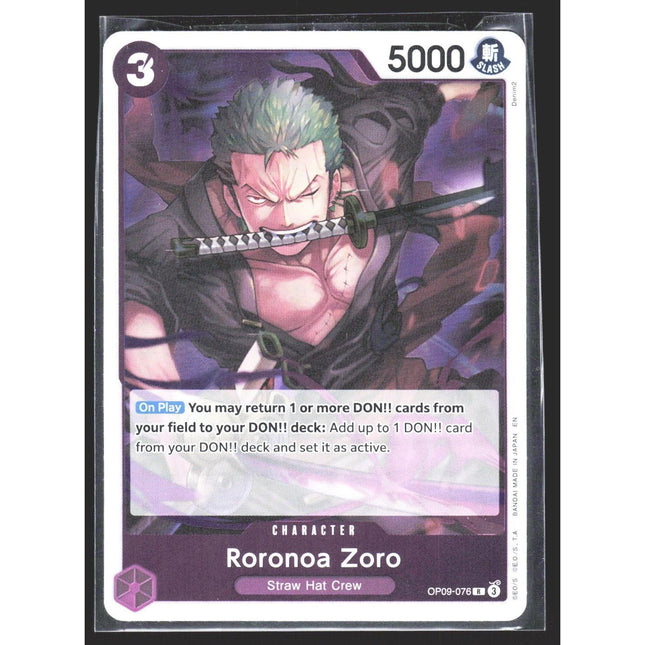 Roronoa Zoro (076) Emperors in the New World #OP09-076 Rare