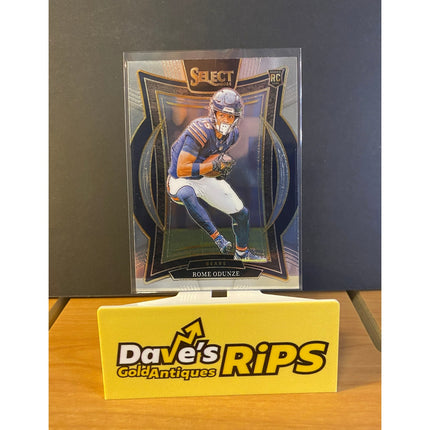 Rome Odunze 2024 Panini Select #3 Rookie RC Card Chicago Bears