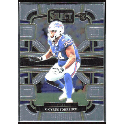 O'Cyrus Torrence 2023 Panini Select #12 RC Buffalo Bills