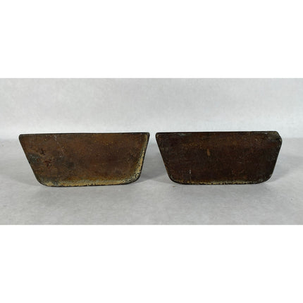 Abraham Lincoln Cast Iron Gold Bookends – 6" — 1930s Creation Co.