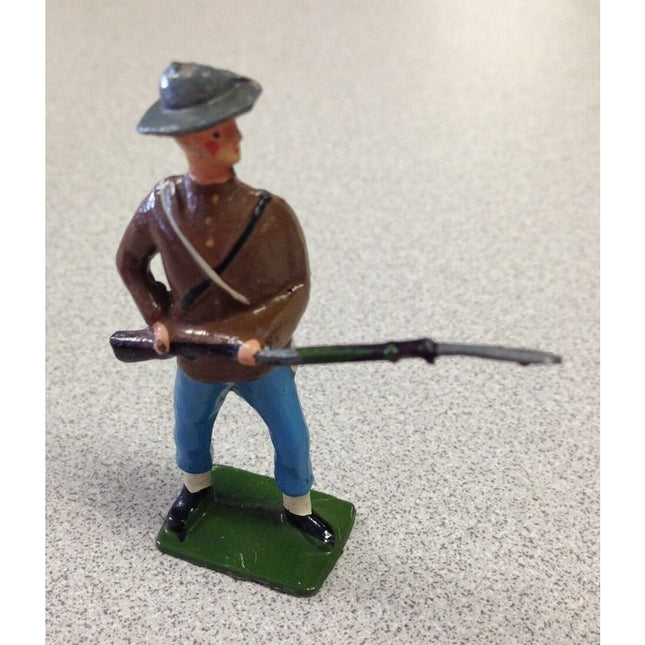 Britains Ltd Proprietors Vintage Hollow Cast Lead Soldier Figure w/ Gun