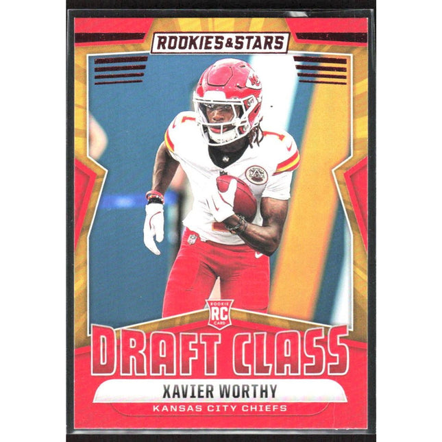 Xavier Worthy 2024 Panini Rookies & Stars Draft Class #DC-XWY Kansas City Chiefs