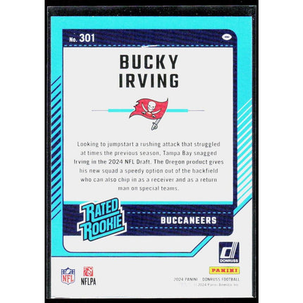 Bucky Irving 2024 Donruss #301 RC Tampa Bay Buccaneers
