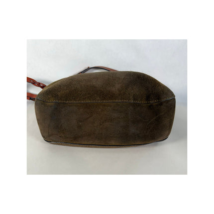 Dooney & Bourke Tracy Crossbody Bag – Brown Leather & Velour with Dust Bag