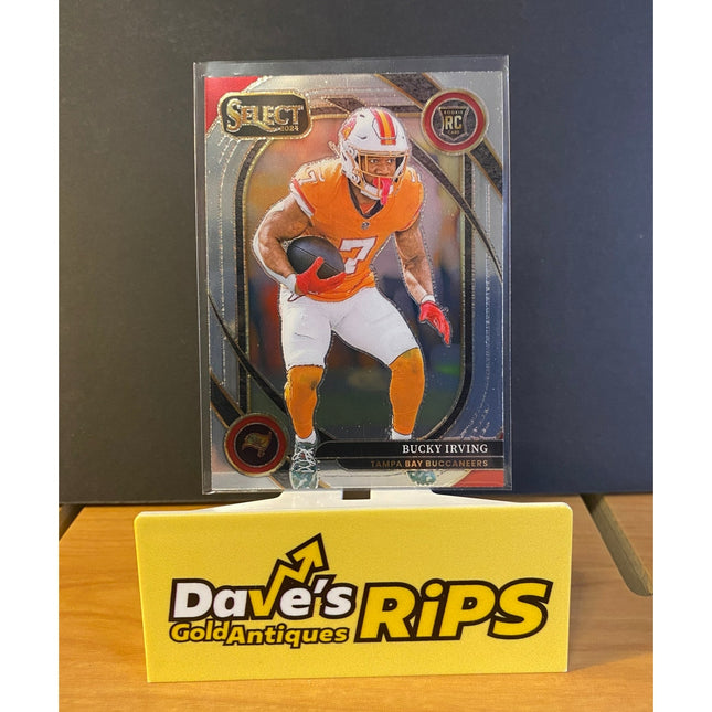 Bucky Irving 2024 Select #239 Club Level Prizm Tampa Bay Buccaneers