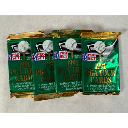 1991 Pro Set PGA Tour Golf Trading Card Pack – Sealed 12 Card Pack Vintage