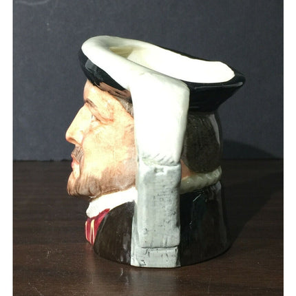 Royal Doulton Henry VIII Toby Jug #D6648 1975 Miniature Mug 2.75" Porcelain
