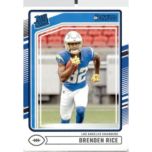 Brenden Rice 2024 Donruss #382 RC Los Angeles Chargers
