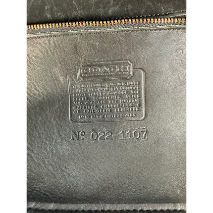 Coach Madison Satchel Bowling Bag Black Leather Handbag 022-1107