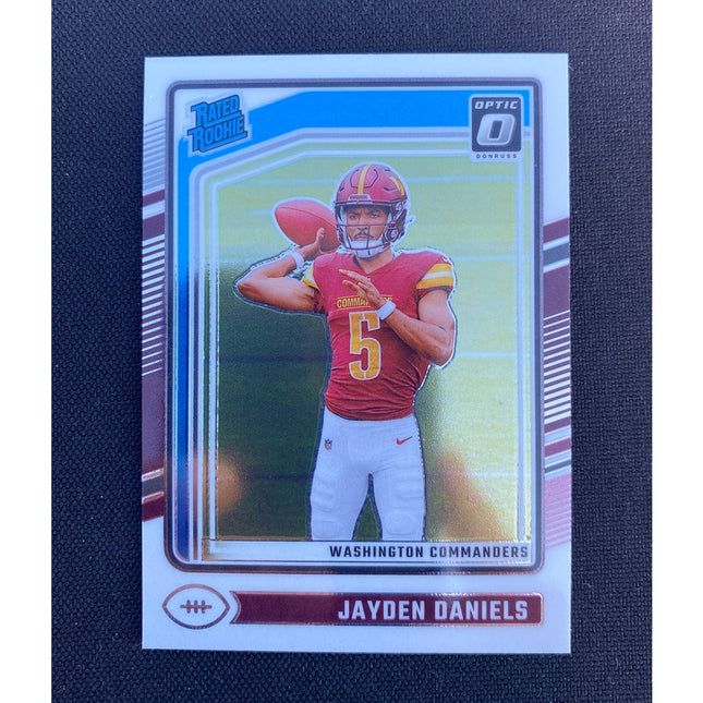 Jayden Daniels 2024 Optic 248 Commanders Rated Rookie
