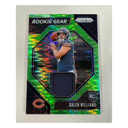 2024 Panini Caleb Williams RC #RG-CWS Rookie Gear Neon Green Pulsar Prizm Patch