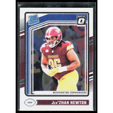 2024 Donruss Optic #252 Jer'Zhan Newton RC Washington Commanders