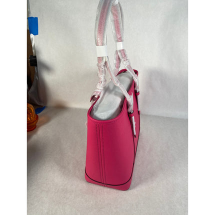 Michael Kors Jet Set Travel Small Saffiano Leather Top-Zip Tote Bag NWT MSRP $448