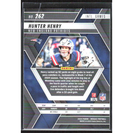 Hunter Henry 2025 Panini Mosaic #262 New England Patriots