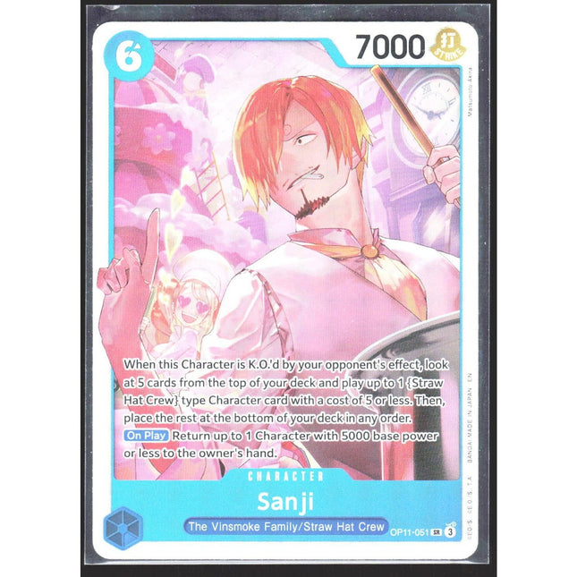 Sanji A Fist of Divine Speed #OP11-051 Super Rare