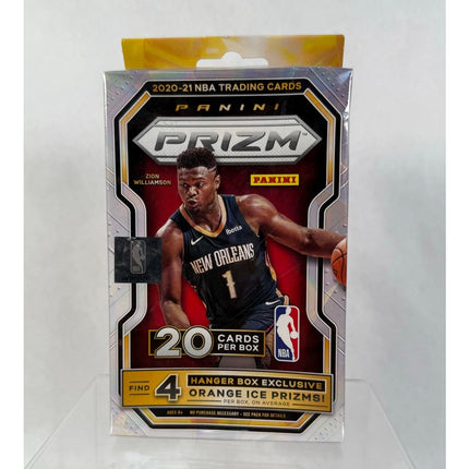 2020-21 Panini Prizm NBA Basketball Hanger Box 20 Cards w/ Orange Ice Prizm