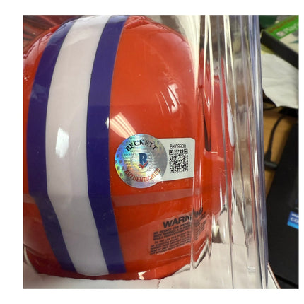 Travis Etienne 2018 Clemson Mini Helmet Natl Champs Beckett Authenticated