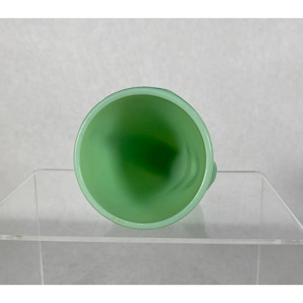 Vintage McKee Jadeite Uranium Glass “Bottoms Up” Shot Glass #77725