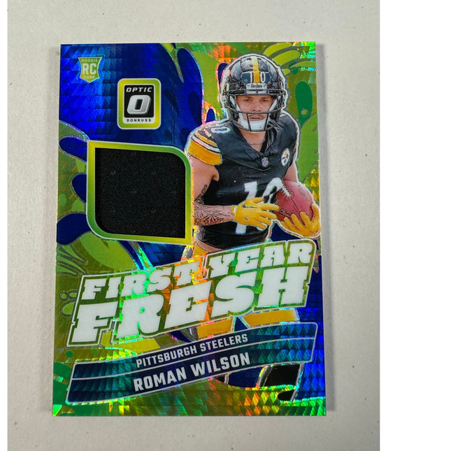 2024 Donruss Optic Roman Wilson RC Prizm Patch #FYF-RWN First Year Fresh