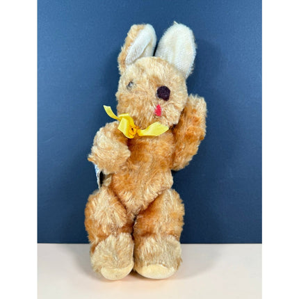 Vintage Knickerbocker Plush Rabbit Bunny 10" Glass Eyes Original Tag