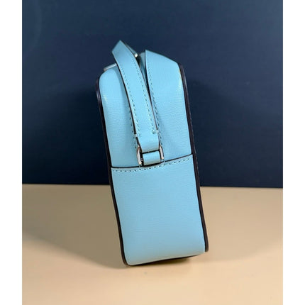 Kate Spade New York Harper Turquoise Aqua Pool Leather Crossbody Shoulder Bag
