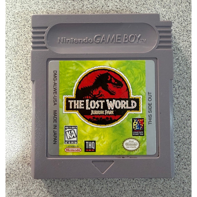 Nintendo Game Boy The Lost World Jurassic Park Vintage Game Cartridge