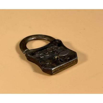 Vintage Miller Lock Co Rugby Padlock Antique Collectible Lock No Key
