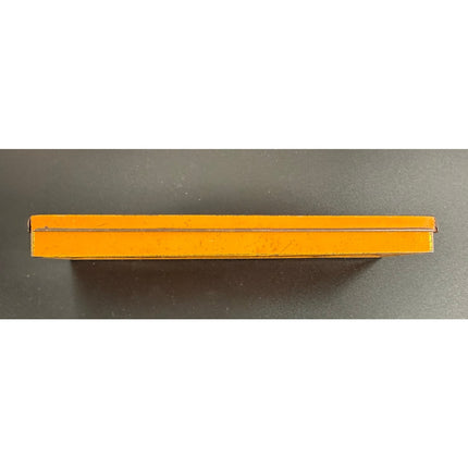 1927 Charles Lindbergh Spirit of St. Louis Orange Metal Pencil Box Case 8"