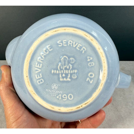 Pfaltzgraff Blue Bouquet Teapot with Lid 48 oz #490 – 8 1/2" Beverage Server