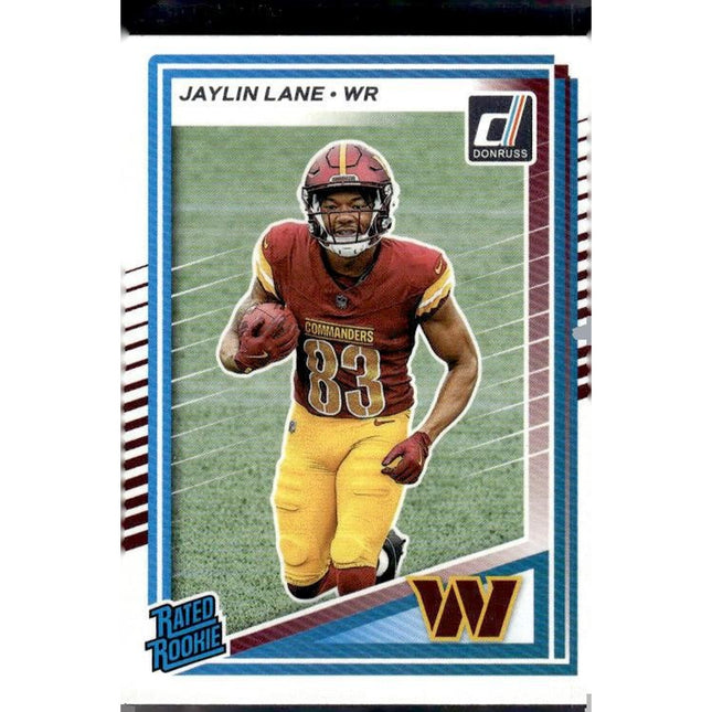 Jaylin Lane 2025 Donruss #335 RC Washington Commanders