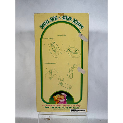 1985 Soma Hug Me! Glo Kids Plush – Vintage Glow Bug Butterfly, Open Box (OB)