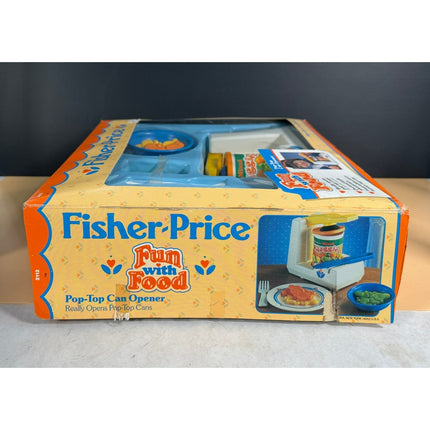 Fisher-Price Pop-Up Can Opener Complete in Box Vintage Kitchen Toy