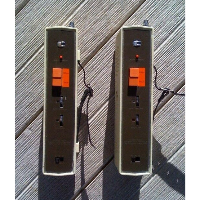 Pair of VTG 1973 Fanon Tourney T-404 Walkie Talkies 3 Channel Transceivers w/ Boxes