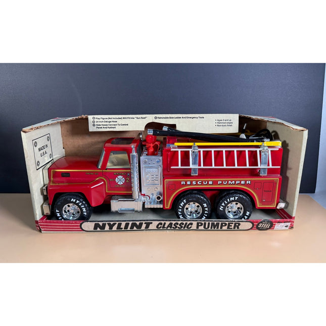 Nylint Classic Pumper Fire Truck No. 875 16" 1970s NIB Complete Toy Truck