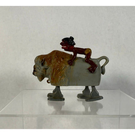 Vintage Louis Marx Co. Pygmy on Buffalo Ramp Walker Hong Kong