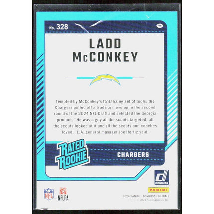 Ladd McConkey 2024 Donruss #328 RC Los Angeles Chargers